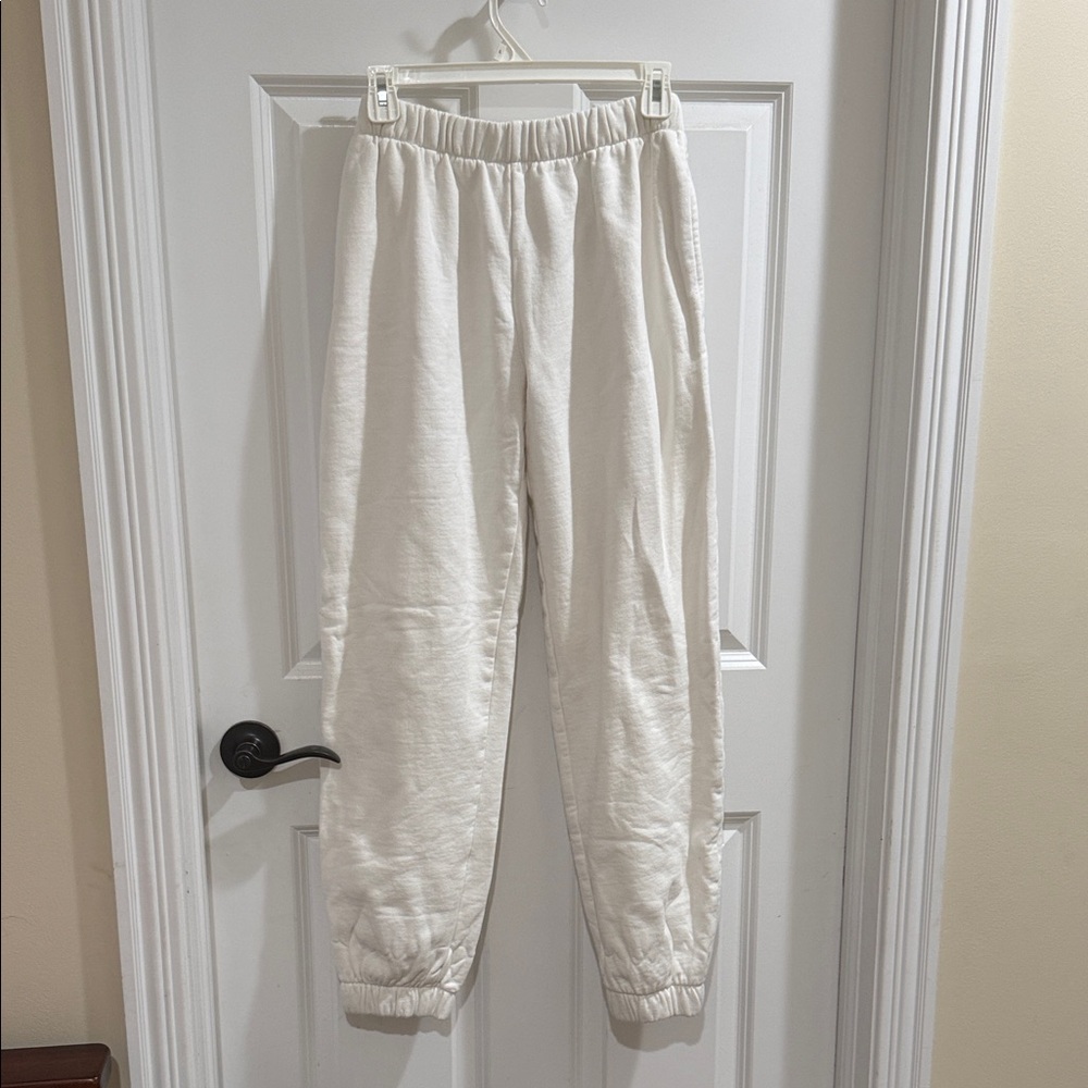 John Galt White Sweatpants